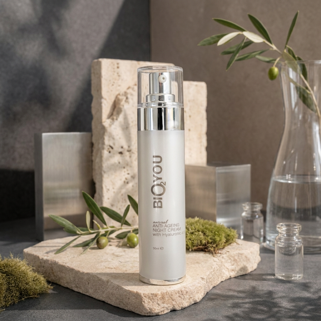 Anti-Age naktinis kremas su hialurono rūgštimi, 50 ml